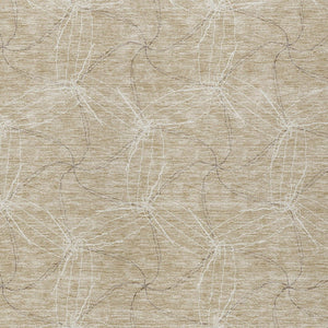 HomeRoots 5' Beige and Ivory Geometric Indoor Outdoor Rug - Stylish, Durable, Machine Washable for All Spaces 10' X 14' 614058