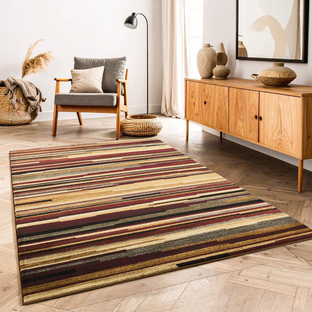 English Elm Bristol Multi-tone Low Pile Area Rug Bohemian Transitional Living Room Floor Accent B186P452302