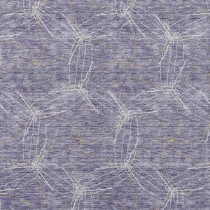 HomeRoots 5' Stylish Purple and Ivory Geometric Indoor Outdoor Area Rug – Durable, Washable, Versatile Design 9' X 12' 614111
