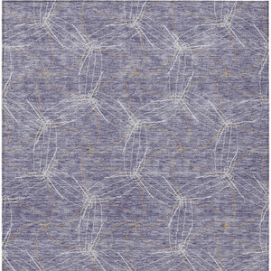 HomeRoots 5' Stylish Purple and Ivory Geometric Indoor Outdoor Area Rug – Durable, Washable, Versatile Design 10' X 14' 614112