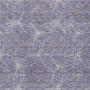 HomeRoots 5' Stylish Purple and Ivory Geometric Indoor Outdoor Area Rug – Durable, Washable, Versatile Design 10' X 14' 614112