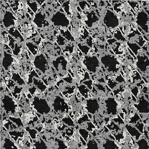 HomeRoots 5' Black and Gray Abstract Area Rug – Modern, Washable, Indoor/Outdoor Design for High-Traffic Spaces 8' X 10' 614128