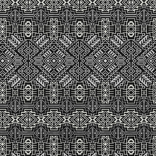 HomeRoots 5' Black and Ivory Tribal Area Rug - Stylish, Washable Design for Indoor and Outdoor Spaces 8' X 10' 614206