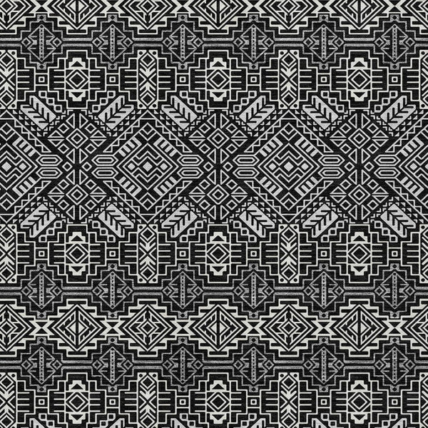 HomeRoots 5' Black and Ivory Tribal Area Rug - Stylish, Washable Design for Indoor and Outdoor Spaces 10' X 14' 614208