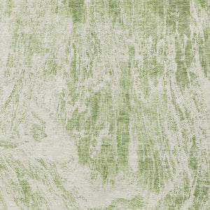 HomeRoots 5' Sage and Ivory Abstract Area Rug - Stylish, Washable, Stain-Resistant for Indoor and Outdoor Use 8' X 10' 614266
