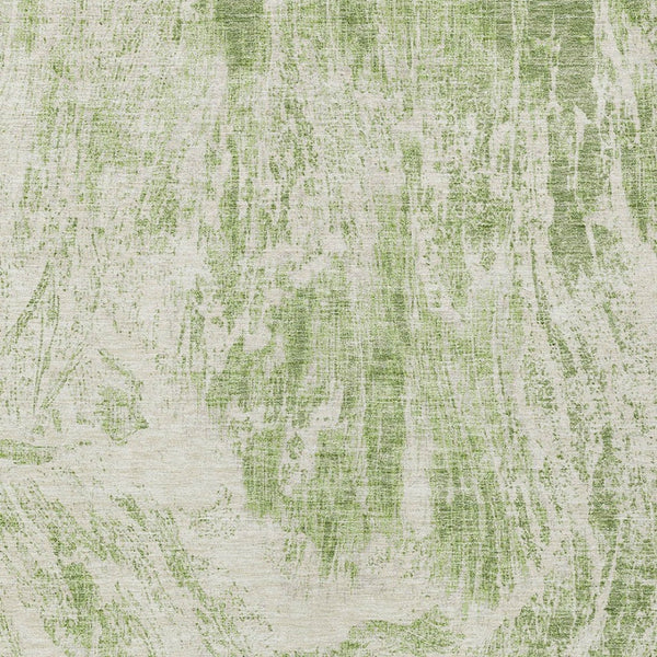 HomeRoots 5' Sage and Ivory Abstract Area Rug - Stylish, Washable, Stain-Resistant for Indoor and Outdoor Use 8' X 10' 614266