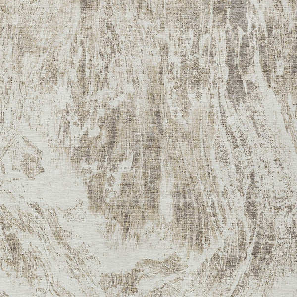 HomeRoots 9' Abstract Taupe & Ivory Washable Area Rug - Durable Indoor/Outdoor Design for High Traffic Spaces 614315