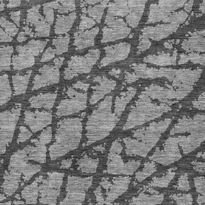 HomeRoots 5' Durable Gray and Charcoal Abstract Area Rug - Stylish, Washable Design for Indoor and Outdoor Use 8' X 10' 614356