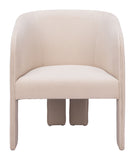 Hull Accent Chair Beige 110106 Zuo Modern