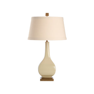 Wildwood Dawson Lamp With Spruce Glaze Porcelain And Antique Bronze Base — Hand-Finished Artisanal Lighting Green 61443
