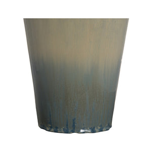 Wildwood Celeste Ceramic Table Lamp With Reactive Glaze, 33" Tall, Soft Gray-Tan Finish & White Drum Shade 61451