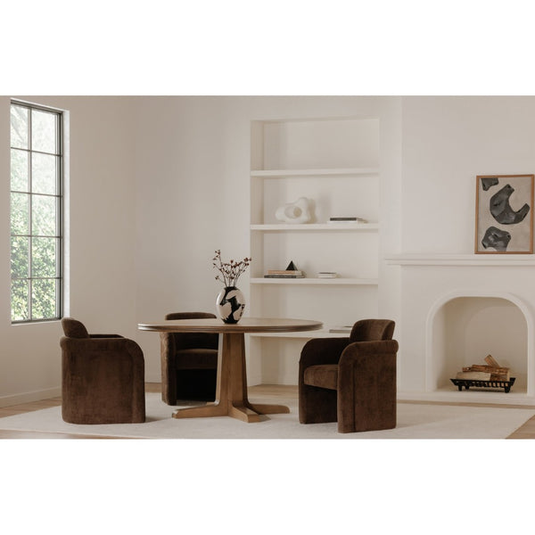 English Elm Charles Solid Pine Square Dining Table Seats 6 Natural Grain Farmhouse Kitchen B2769S00014