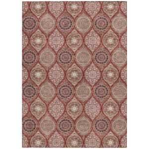 HomeRoots 5' Vibrant Floral Medallion Area Rug – Stylish, Washable, Durable for Indoor & Outdoor Spaces 5' X 8' 614624