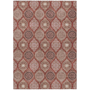 HomeRoots 5' Vibrant Floral Medallion Area Rug – Stylish, Washable, Durable for Indoor & Outdoor Spaces 9' X 12' 614627
