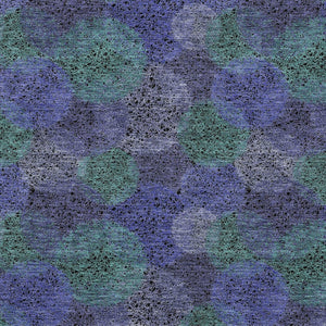 HomeRoots 5' Playful Polka Dot Area Rug in Purple and Green - Washable, Durable for Indoor & Outdoor Use 8' X 10' 614698