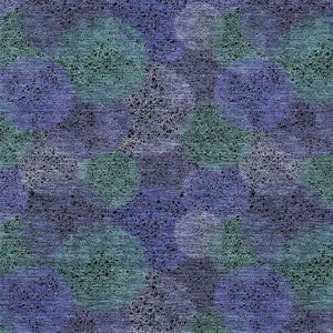 HomeRoots 5' Playful Polka Dot Area Rug in Purple and Green - Washable, Durable for Indoor & Outdoor Use 9' X 12' 614699