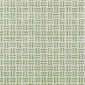 HomeRoots 5' Sage and Ivory Geometric Area Rug - Stylish, Washable Design for Indoor and Outdoor Spaces 5' X 8' 614714