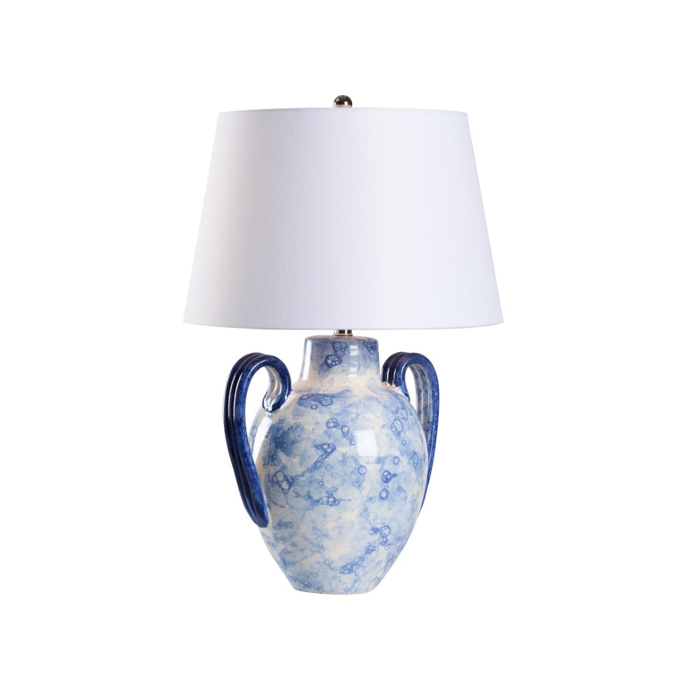 Wildwood Corsini Blue Bubble Glaze Lamp — Italian Ceramic Jar Silhouette, 28" Ambient Accent Lighting For Rooms 61473