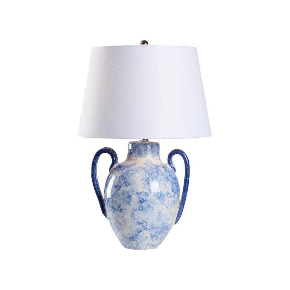 Wildwood Corsini Blue Bubble Glaze Lamp — Italian Ceramic Jar Silhouette, 28" Ambient Accent Lighting For Rooms 61473