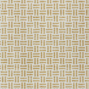 HomeRoots 5' Stylish Gold and Ivory Geometric Indoor Outdoor Area Rug – Durable, Washable, and Versatile Design 5' X 8' 614744