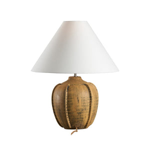 Wildwood Delfina Handmade Italian Ceramic Table Lamp With Sabbiato Glaze, White Cone Shade, 24" Height 61475