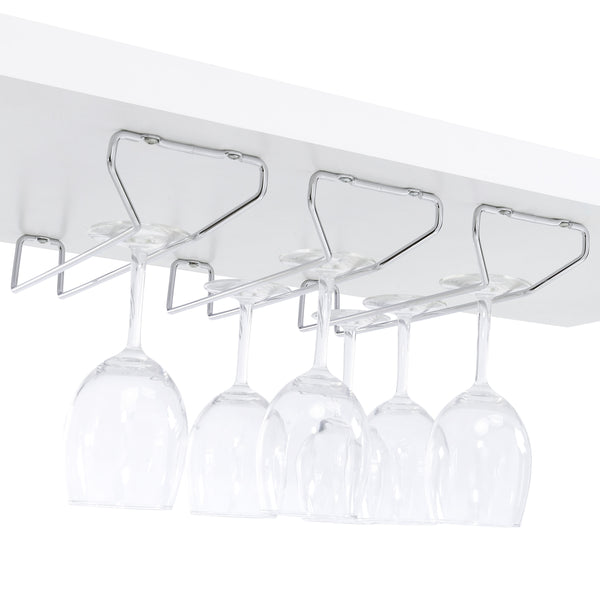 English Elm Casey Sculptural Moon-Frame 2-Door LED Home Bar with Stemware Racks, Cabinet & Spacious Shelf B062P353403