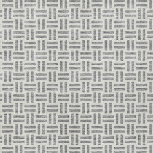 HomeRoots 5' Gray and Ivory Geometric Washable Area Rug – Stylish, Durable, and Ideal for Indoor or Outdoor Spaces 10' X 14' 614754