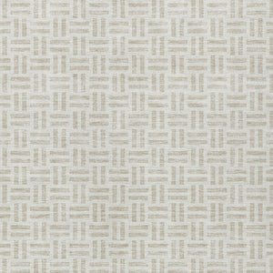 HomeRoots 5' Stylish Ivory and Beige Geometric Area Rug for Indoor and Outdoor Use - Durable & Washable Design 5' X 8' 614756
