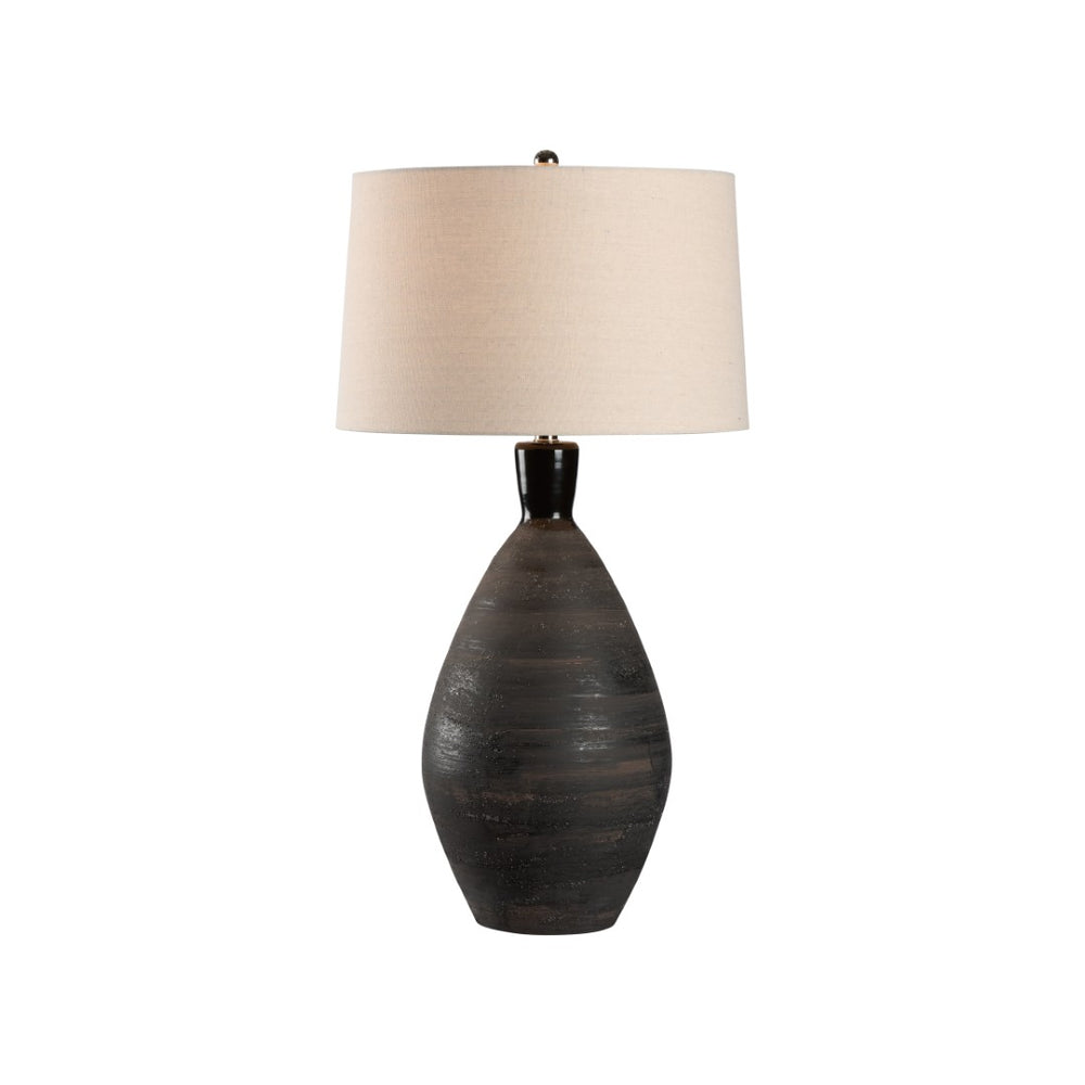 Wildwood Annibale Handcrafted Italian Ceramic Lamp With Metallic Glaze And Etruscan Drip Base, 29.5"H 61477