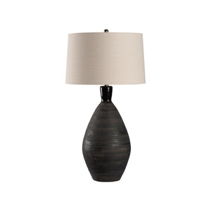 Wildwood Annibale Handcrafted Italian Ceramic Lamp With Metallic Glaze And Etruscan Drip Base, 29.5"H 61477