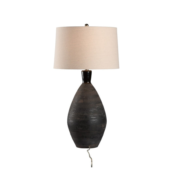 Wildwood Annibale Handcrafted Italian Ceramic Lamp With Metallic Glaze And Etruscan Drip Base, 29.5"H 61477