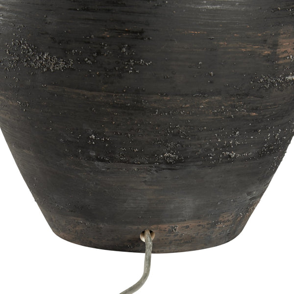 Wildwood Annibale Handcrafted Italian Ceramic Lamp With Metallic Glaze And Etruscan Drip Base, 29.5"H 61477