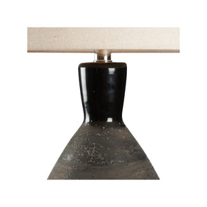 Wildwood Annibale Handcrafted Italian Ceramic Lamp With Metallic Glaze And Etruscan Drip Base, 29.5"H 61477