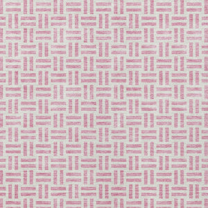 HomeRoots 5' Pink and Ivory Geometric Area Rug - Stylish Indoor/Outdoor Washable Design for Modern Spaces 8' X 10' 614770