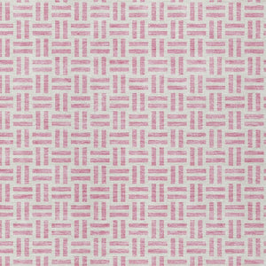HomeRoots 5' Pink and Ivory Geometric Area Rug - Stylish Indoor/Outdoor Washable Design for Modern Spaces 9' X 12' 614771
