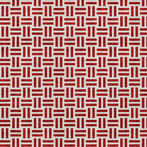 HomeRoots 5' Modern Red and Ivory Geometric Area Rug – Durable, Washable Design for Indoor and Outdoor Use 10' X 14' 614778