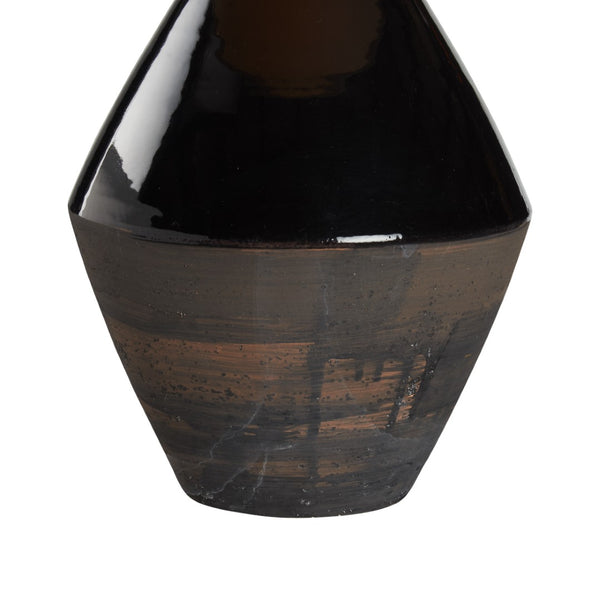 Wildwood Antonello Italian Ceramic Table Lamp With Two-Tone Metallic Glaze And Textured Etruscan Base, 33" 61478