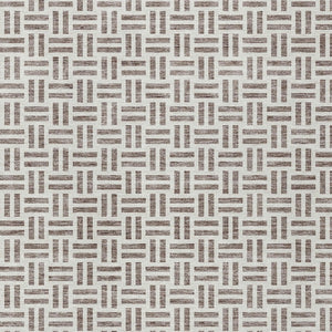 HomeRoots 5' Taupe and Ivory Geometric Area Rug - Stylish, Washable, Indoor/Outdoor Comfort for Any Space 8' X 10' 614788