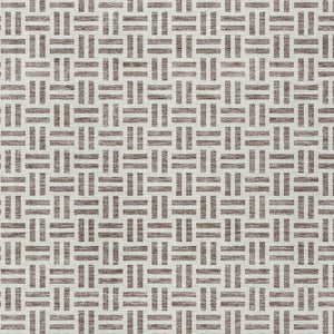 HomeRoots 9' X 12' Taupe and Ivory Geometric Indoor/Outdoor Rug – Stylish, Washable & Perfect for Any Space! 614789