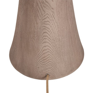 Wildwood Tulum Sculptural Floor Lamp With Carved Wood Base & Handwoven Grass Shade For Warm Ambient Glow 61487