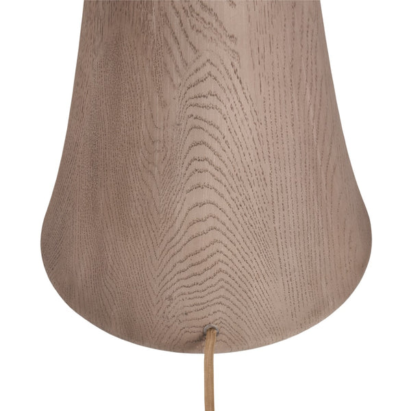 Wildwood Tulum Sculptural Floor Lamp With Carved Wood Base & Handwoven Grass Shade For Warm Ambient Glow 61487