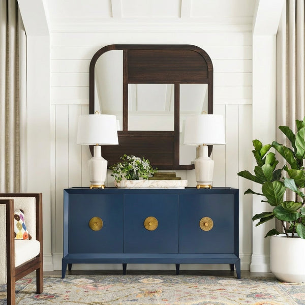 Wildwood Emma Ceramic Lamp Crackled Snow Glaze With Antique Gold Leaf Base And Ivory Linen Shade, 32" H 61495