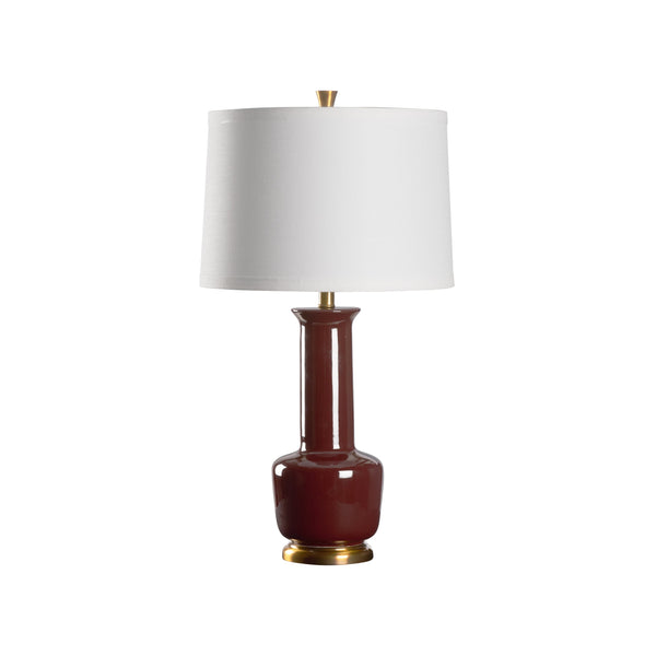 Wildwood Olsen Lamp - Elegant Aubergine Design For Sophisticated Ambiance And Warm, Inviting Lighting Brown  61499