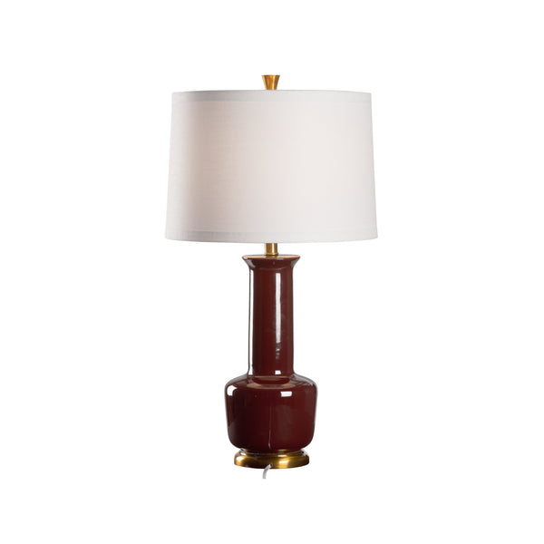 Wildwood Olsen Lamp - Elegant Aubergine Design For Sophisticated Ambiance And Warm, Inviting Lighting Brown  61499