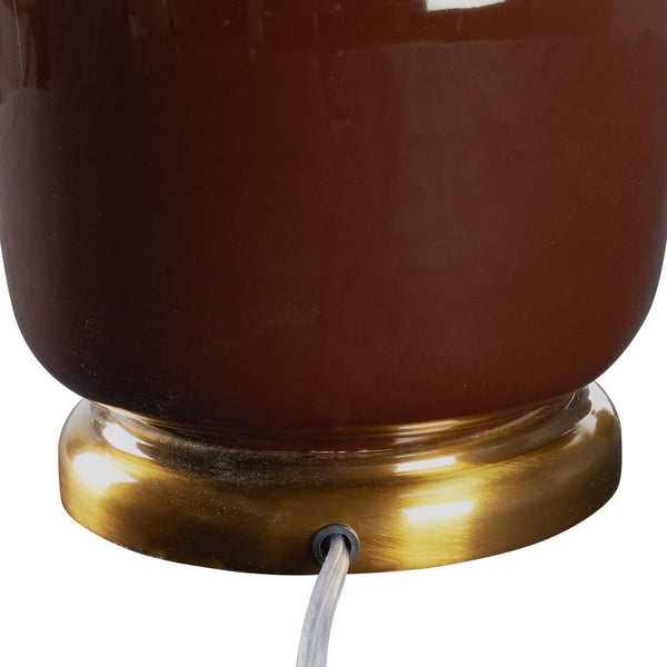 Wildwood Olsen Lamp - Elegant Aubergine Design For Sophisticated Ambiance And Warm, Inviting Lighting Brown  61499