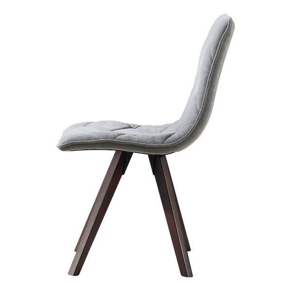 English Elm Dining Chairs Set of 2 Scandinavian Oak Leg Upholstered Seats for Modern Interiors W5630P456175