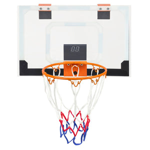 English Elm Mini Indoor Basketball Hoop with Electronic Scoreboard for Bedroom or Dorm Room Play W3087P376257
