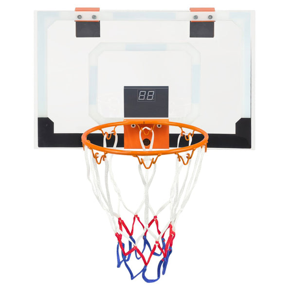 English Elm Mini Indoor Basketball Hoop with Electronic Scoreboard for Bedroom or Dorm Room Play W3087P376257