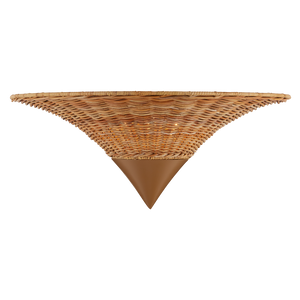 Zola Wall Sconce - Contemporary Natural Rattan & Wrought Iron Design in Khaki Finish for Elegant Spaces