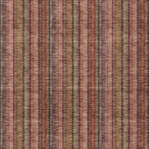 HomeRoots 5' Striped Washable Area Rug in Blush, Burgundy, and Pink – Perfect for Indoor and Outdoor Spaces 5' X 8' 615032